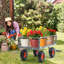 Mesh Steel Wagon Cart with Removable Sides