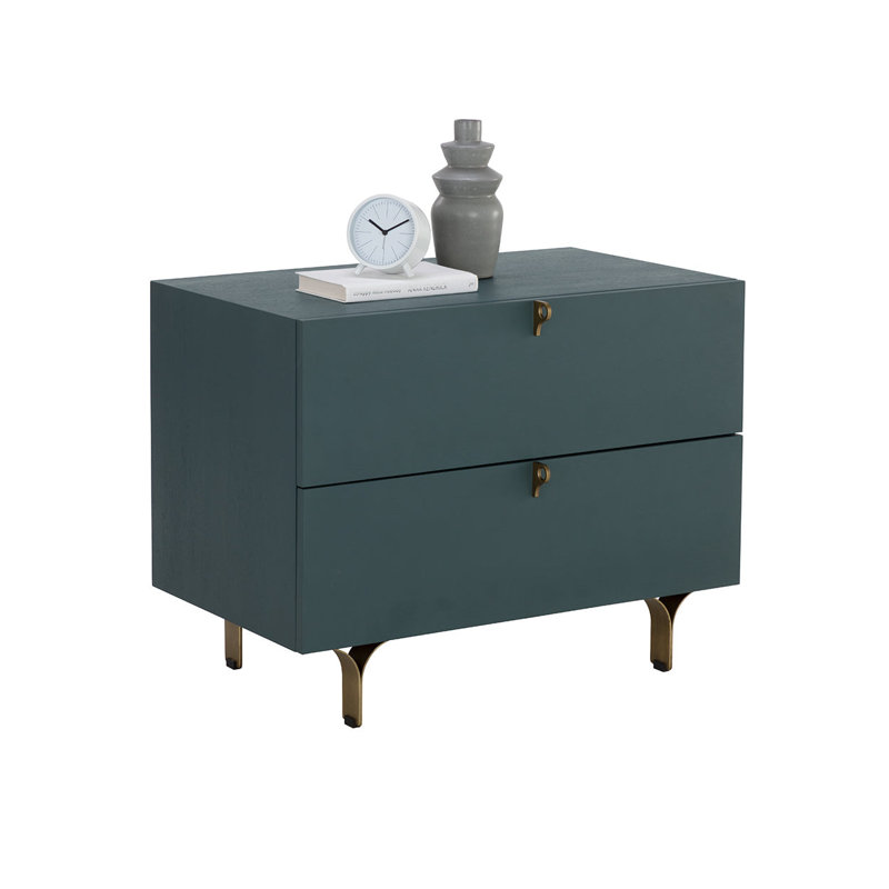 Mithush 2 - Drawer Nightstand, Teal
