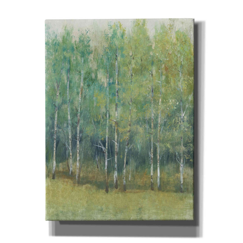 «Woodland Edge I» par Tim O'toole, art mural sur toile, H 54 po x l 40 po x P 1,5 po