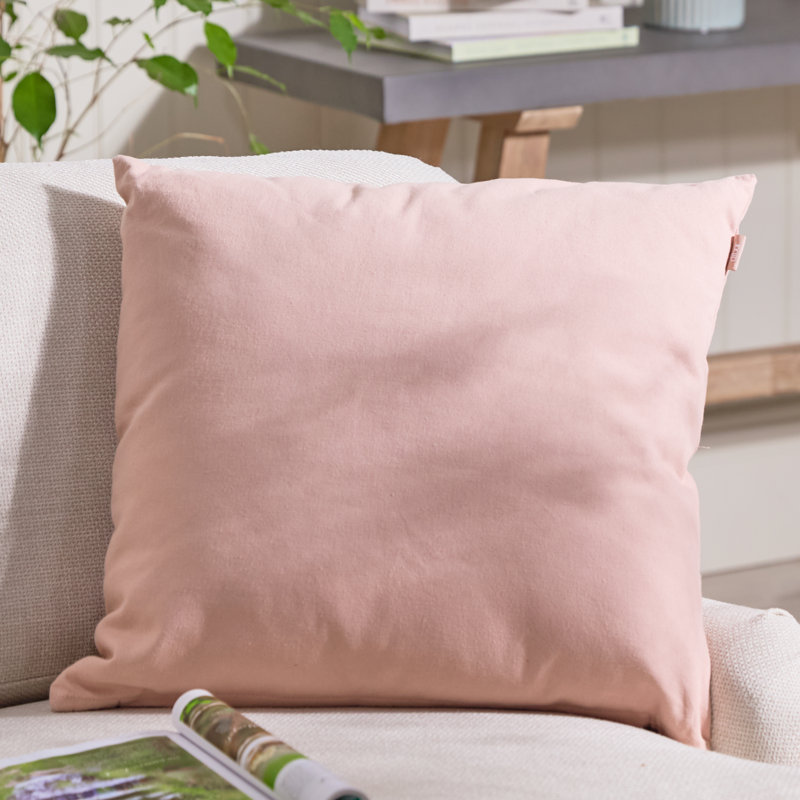 Plain Cotton Indoor Outdoor Garden Furniture Chair Sofa Bench Seat Cushion, Pink