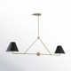 Kinston 4 Light Metal Dimmable Linear Chandelier