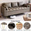 Canapé 3 places en similicuir avec rangement relevable, canapé de conception moderne avec coussin confortable cousu à la main-1424356448