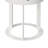 2 - Drawer Round End Table， Rotary Opening Nightstand, White-751313181