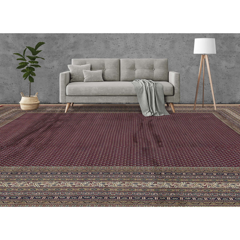Wool Oriental Area Rug, Rectangle 3'11" x 5'9"