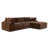 Chenille / velours brun bronze est en rupture de stock