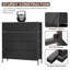 Commode 9 tiroirs en tissu Tour de rangement robuste pour chambre à coucher avec structure en métal-1890523197