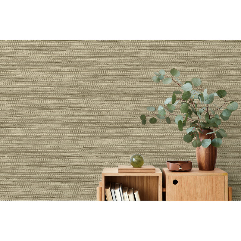 Papier peint non tissé Hollinwood, Noisette métallique