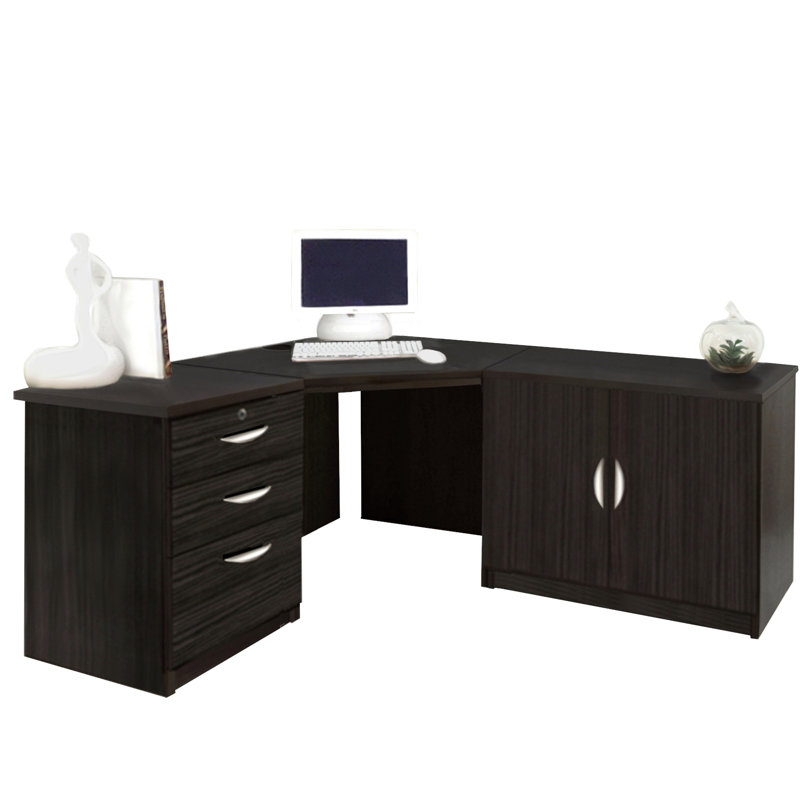 Corner Executive Desk, Black Havana