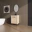 Base de meuble-lavabo 24 po avec lavabo, armoire de rangement avec portes, bois d'ingénierie