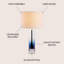Lampe de table standard 27 po Gillis-29054566