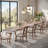 Senon Rectangular with Iron Base Dining Table