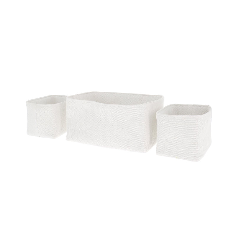 Rebrilliant Wicker Box, White