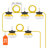 50FT Construction String Work Lights 50W 5000LM Connectable Waterproof