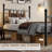 Metal Bed Frame, Modern Iron Platform Bed Frame with Headboard and Footboard, Sturdy Metal Slats Support Under Bed Storage, Noise Free, No Box Spring Needed, Easy Assembly-425090172-425090161