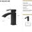 Single Handle Matt Black Bathroom Sink Faucet, 6.67" Size, , Mid Arc Spout, Stain - , Ss304 Main Body, Ceramic Cartridge, Deck Mounted Installation Finish Build, Cartridge Valve, Hole Faucet-128772722