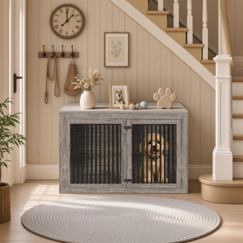 Cage pour chien Aletza, Gris