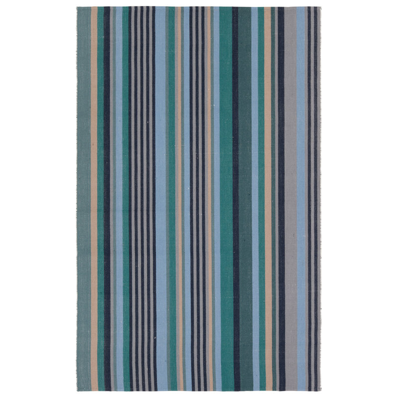 Striped Indoor Rug, Rectangle 4' x 6'