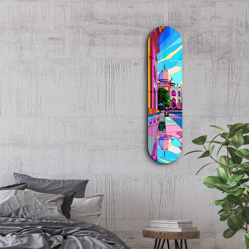 Peinture décorative en verre trempé