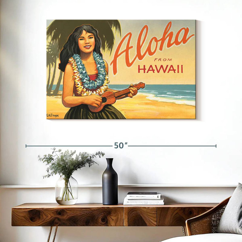 Gillard Aloha d'Hawaï II, H 26 po x l 39 po