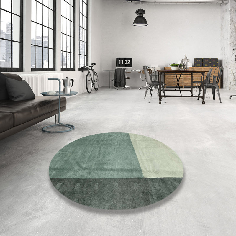 Abstract Indoor Rug, Round 6'