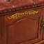 Banc rembourré brun