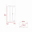Garde-manger Varese, double porte, cinq tablettes