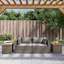 Nihad Rectangular Solid Wood Outdoor Side Table - 55 cm W 34 cm D