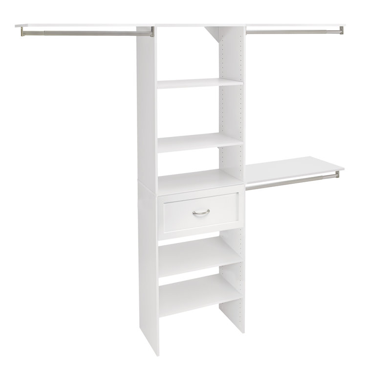 SuiteSymphony 84" W - 120" W Closet System with Drawer
