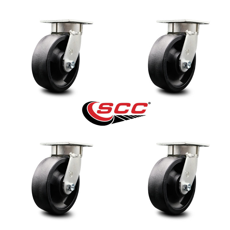 Swivel Top Plate Caster Set