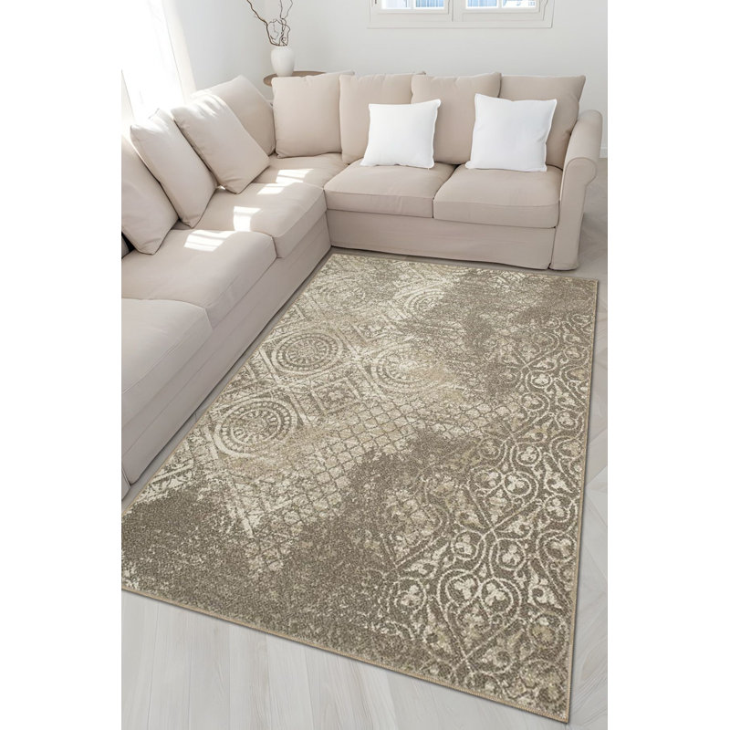 Tapis décoratif lavable à la machine, Tapis de couloir 4 pi 11 po x 9 pi 10 po