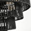 Luminaire suspendu noir en chanvre noir-128940660