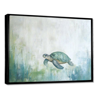 Tortue dans les courants océaniques - Tortue, art mural