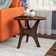 Fresca Triangle Wood End Table