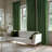 Hartley Ravello Burnout Velvet Curtains (1 Panel) Room Darkening Curtains For Bedroom & Living Room Curtains-1521826675-1521826677