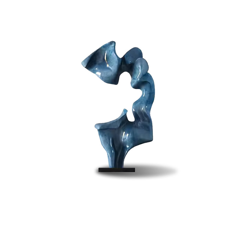 Figurine Creative Sculpture, Bleu