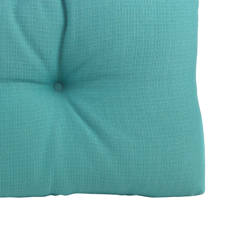 Omega Non-Slip Bench Cushion, Teal, 35" W x 14" D