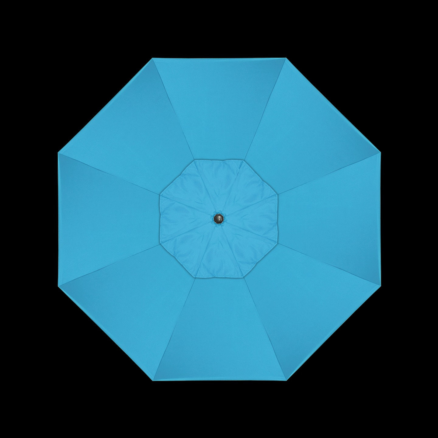 Mira 9' Sunbrella® Market Umbrella, Canvas Cyan Sunbrella® Canvas