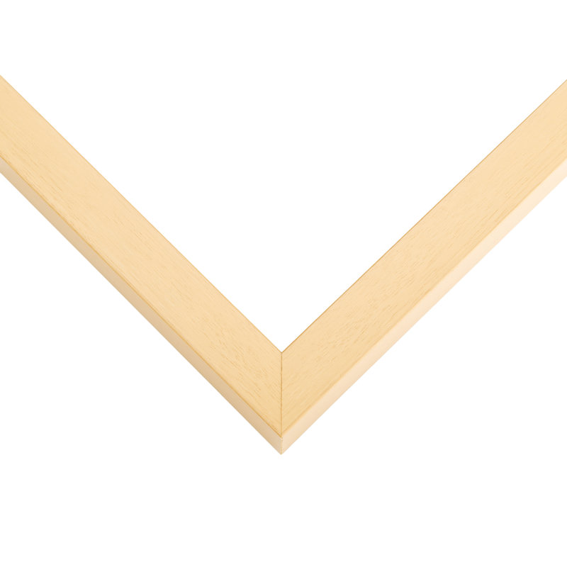 Krucik Solid Wood Shadow Box Picture Frame, 10" W x 38" H, Yellow