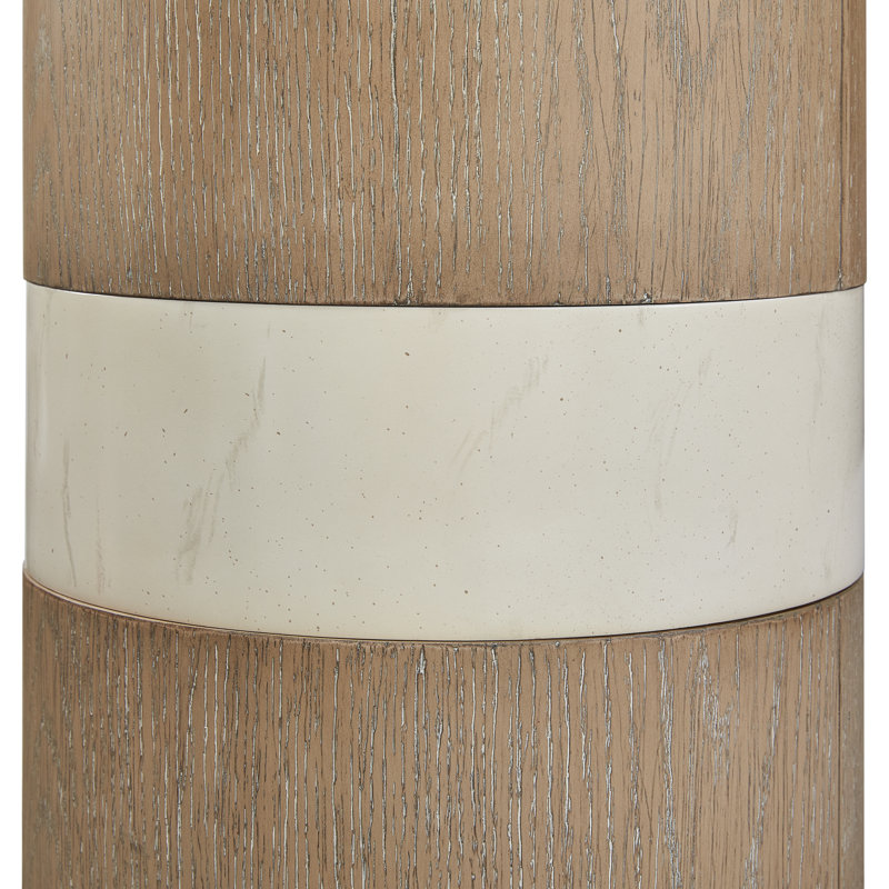 Marielle Spot Table – Toffee Finish, American Red Oak, 12" Round x 24.25" H