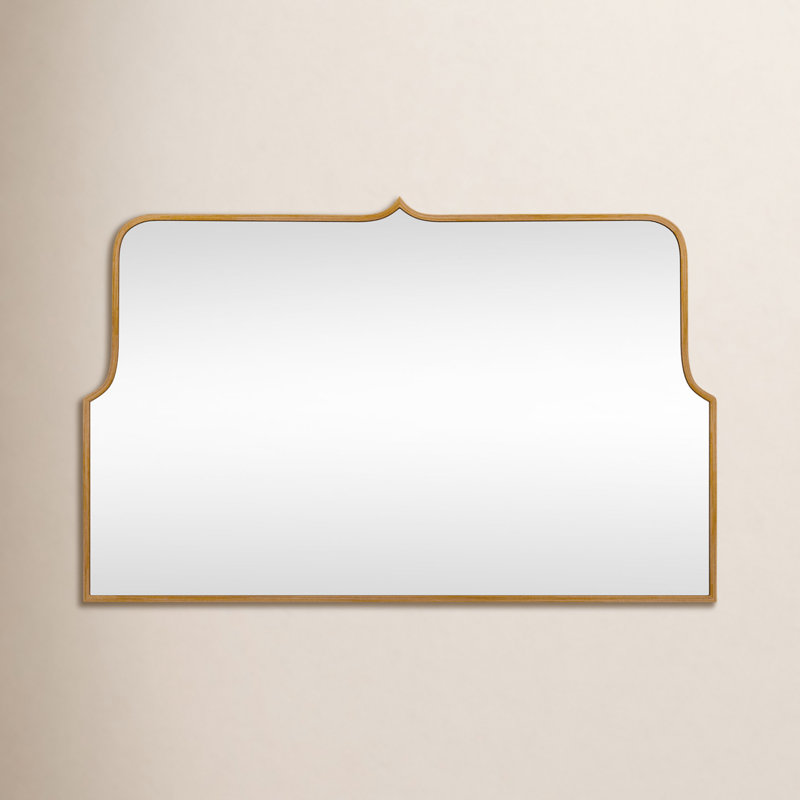 Keris Wide Arch Mirror, 24" x 37", Gold