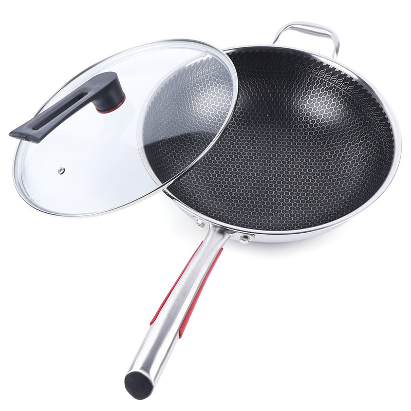 13.38in Non-Stick Frying Pan with Lid