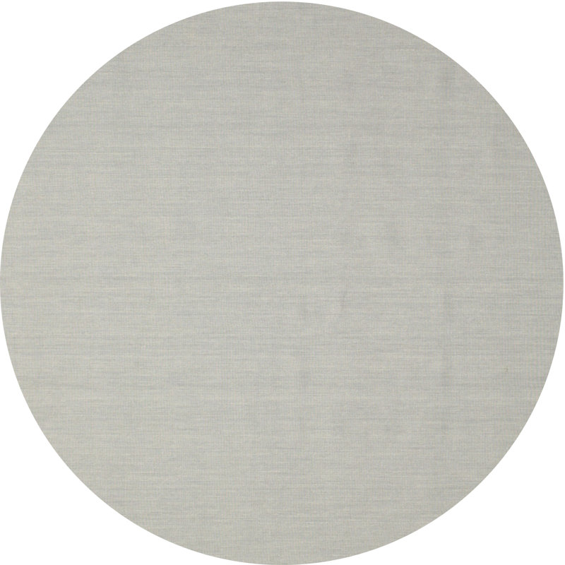 Tapis contemporain gris, Rond 8 pi