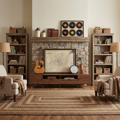 Meuble télé 78,7 po Mid-Century Modern
