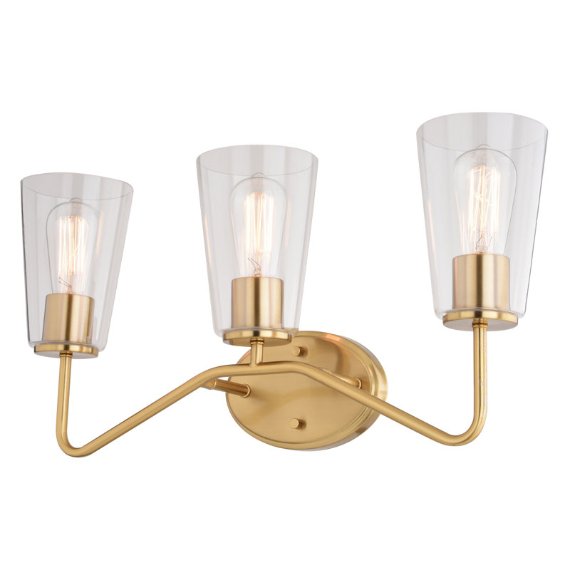 Beverly 3 - Light Dimmable Vanity Light, Brass