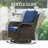 Bonia Outdoor 5-Pieces PE Wicker Patio Chair Seating Group with Cushions and Fire pit-589039206-589039207