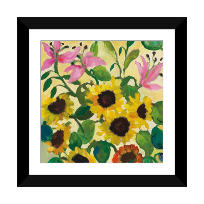 «Sunflowers & Lilies» par Kim Parker, impression sur toile