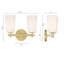 Éclairage pour salle de bain 2 lumières-70751650