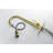 Gold Kitchen Faucet With Pull Down Spray - Fingerprint, Single Hole Deck Mount, 360 Swiveling Head, Fine Stainless Steel Golden Sink Pull-Down Fingerprint-,-1864504937