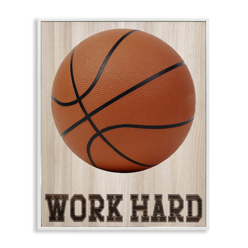 «Work Hard Basketball», estampe numérique, conception de Marcus Prime, H 14 po x l 11 po