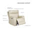 Fauteuil inclinable électrique Liudgardas 39" à trois moteurs, en cuir véritable, position zéro gravité, avec ports USB et USB-C.-816939954